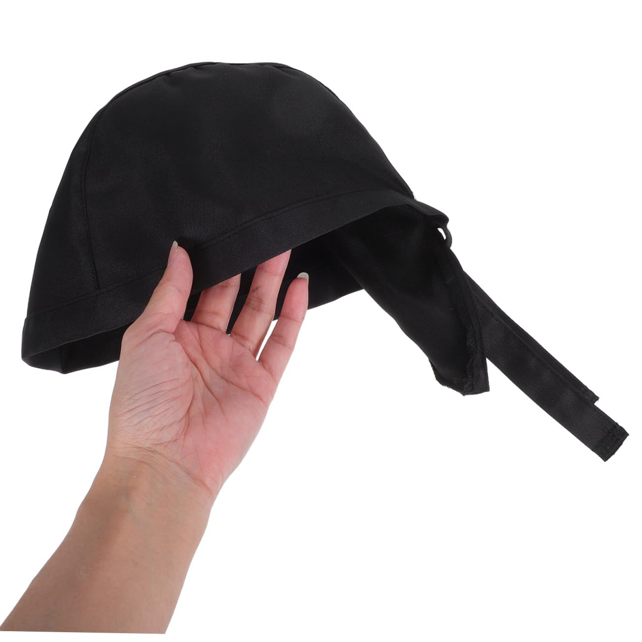 BESPORTBLE 12 Piezas Gorros de Chef Negros Transpirable Turbantes de Cocina Unisex Uniformes para Profesionales y Estudiantes de Hostelería