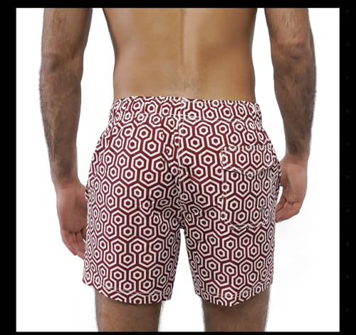 Illusions Men's Swim Trunks, 100% Polyester, Quick-Dry, Lightweight, Durable, Beach & Pool Shorts2