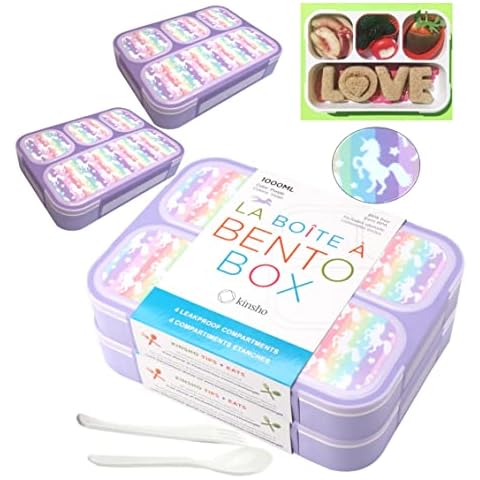 Kinsho Unicorn Lunch Boxes for Kids Cover