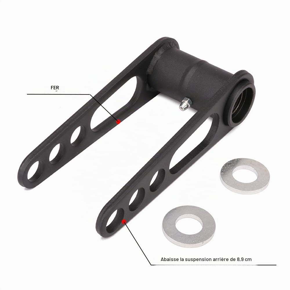 Kit d'abaissement arrière de Moto,kit de réglage d'abaissement arrière 9cm | de pour Z400 LTZ400 KFX400 KFX450R Arctic Cat DVX400 ATV toutes années