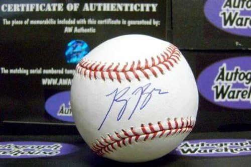 Ryan Braun autographed Baseball (Milwaukee MVP) MLB Hologram AW Certificate of Authenticity with free display cube