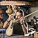 Ktaxon DIY Electric Guitar Kit, 46Inch DIY Bass Guitar Kit with Mahogany Body, Solid Wood Fingerboard and Maple Neck, Easy Installation & All Accessories Included to Build Your Own Guitar(Kjazz)