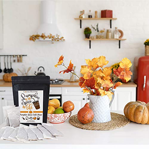 Coffee Masters Cold Brew Pumpkin Spice Coffee, Single Serve, Pumpkin Spice, 10 Oz