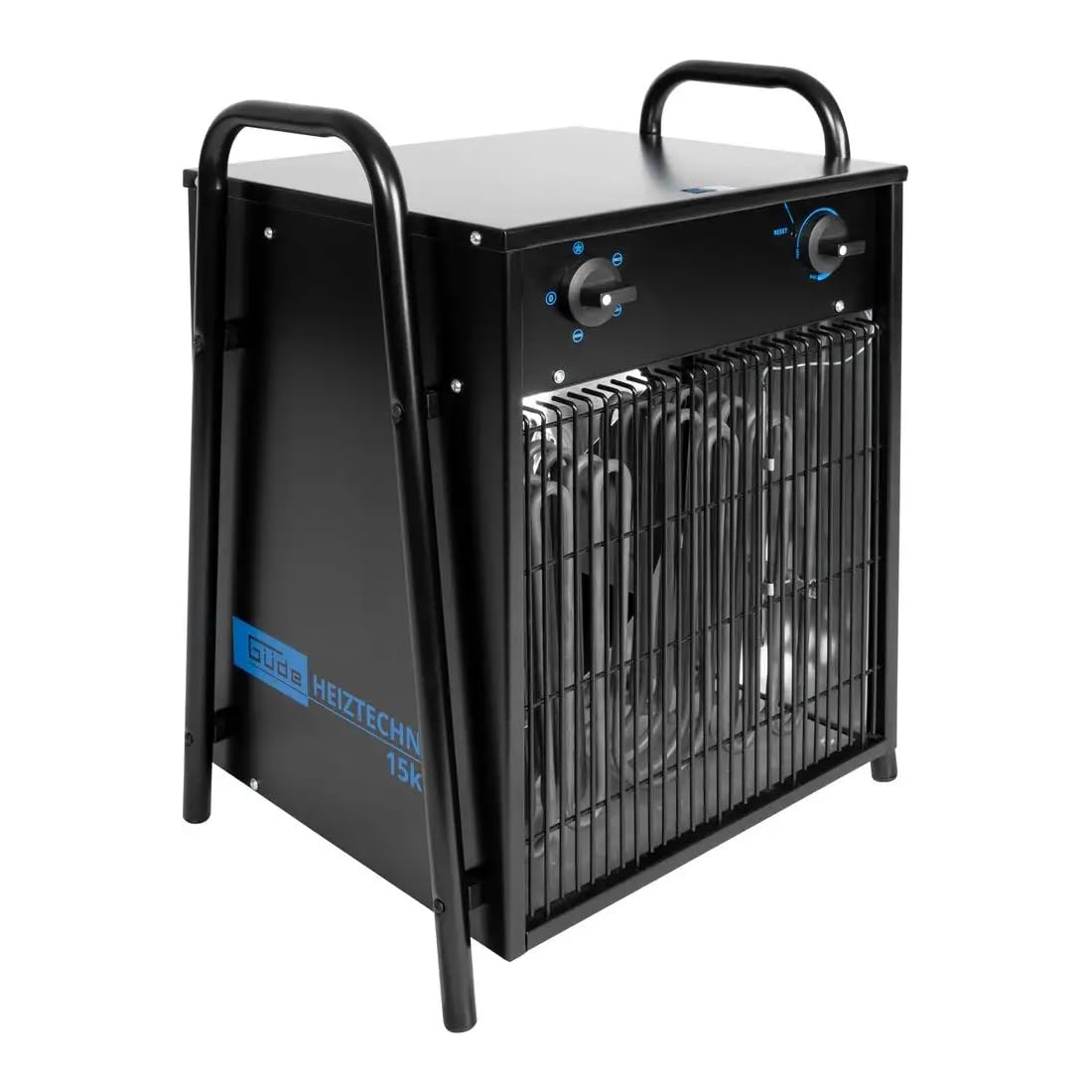 Calentador eléctrico Güde 85014 GH 15 EV, 15 kW, 400 V, negro