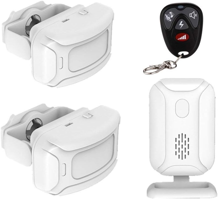 Doorbell Kit, Waterproof Door Chime Kit with Two Plug-in Receivers, LED Indicators, Easy Setup for Home and Office