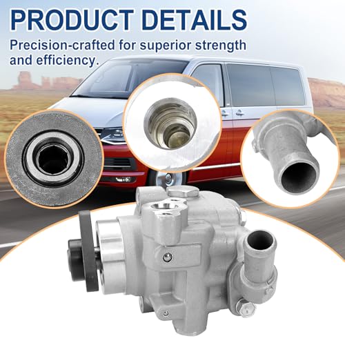 2H6422154 New Power Steering Pump - Compatible with VW Amarok Crafter 30-35 Bus Multivan Transporter V Bus 1.9 TDI, Replaces 2H0422154A 06H145255F 7E0422154E 7E0422154 7E0422154D 7E0422154F by FEXON - Used condition - Image 4