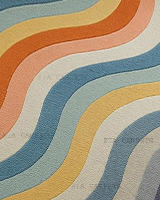 Image of zia carpets Hand Tufted Woollen Modern Collection Bedroom & Living Room Carpet Size 10 X 12 Feet