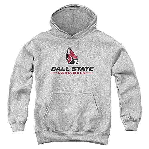 Ball State University Official Distressed Primary Youth Kids Boy/Girls Pull-Over Hoodie Sweatshirt