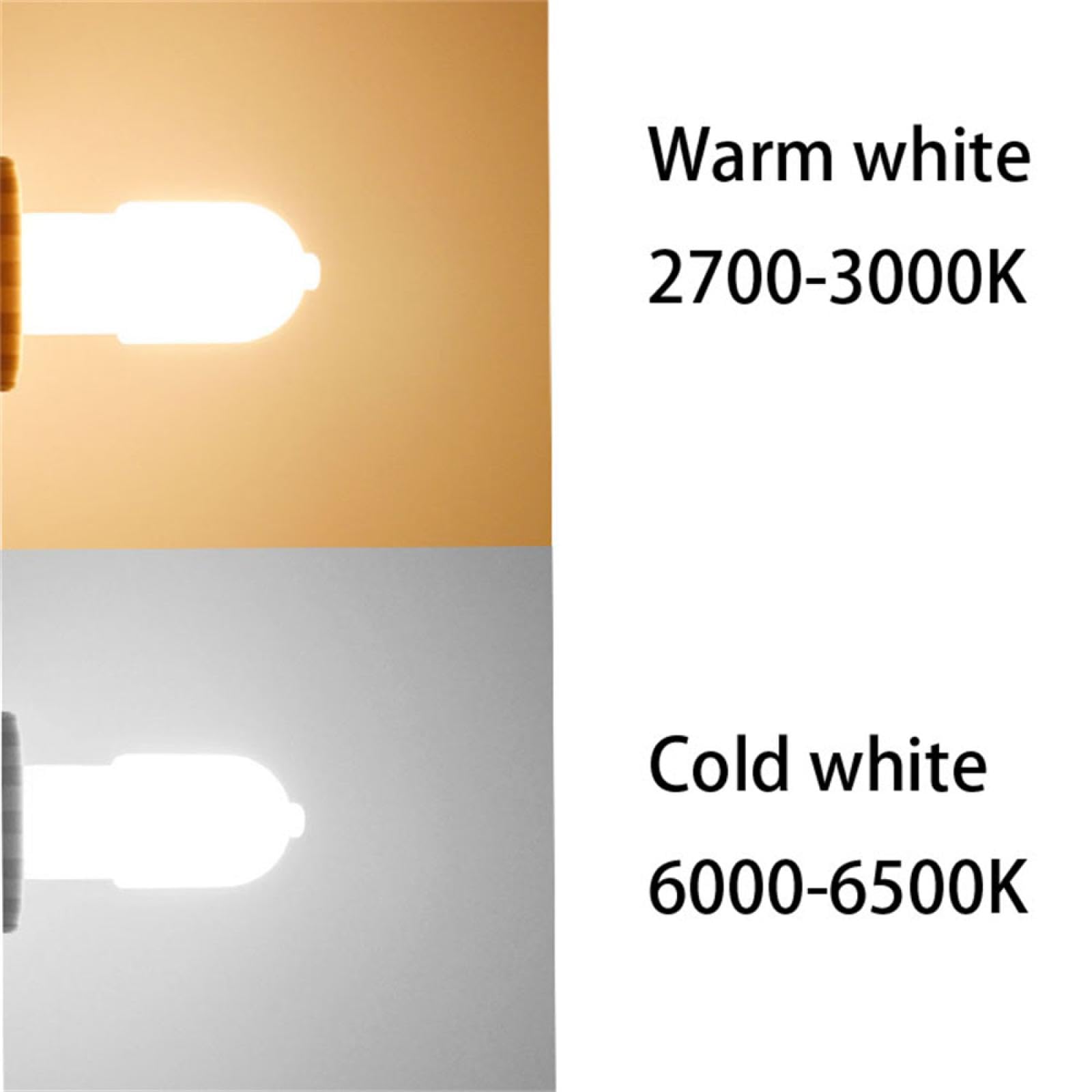 5PC Ampoule LED G4 3W 12V 220V 20W-30W Ampoule halogène de remplacement G4 Bi Pin Lampe Blanc chaud Dimmable 5 PC 12V-ponçage Blanc froid