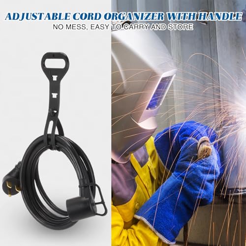 Image of Kanayu 25ft 30A NEMA 6-30 Extension Cord, 6-30P Male Plug to 6-30R Female Receptacle Power Cord with Handle for Welder Compressor Heater, STW 10 AWG /3C, 250V, 7500W, ETL Listed
