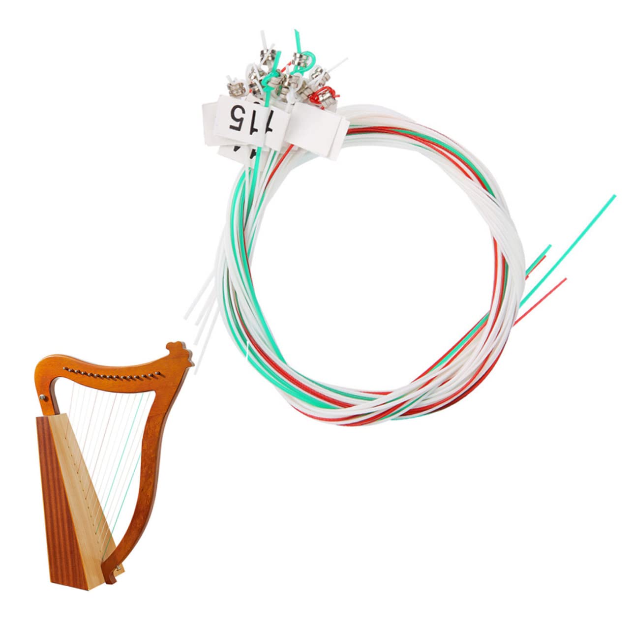 Levemolo Professional Lyre Strings Set Nylon Strings for Sitar Instrument for Harp Music Instrument Accessories