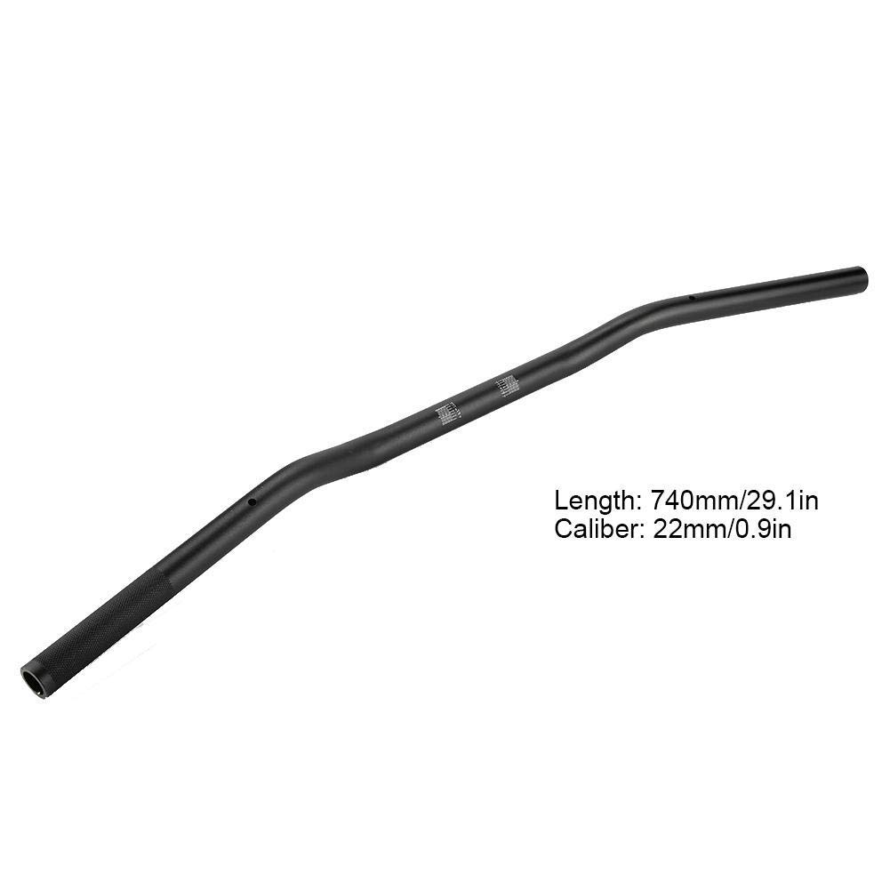 【𝐏𝐫𝐨𝐦𝐨𝒛𝐢𝐨𝐧𝐞 𝐝𝐢 𝐏𝐚𝐬𝐪𝐮𝐚】 Manubrio per moto, diametro 22 mm in lega di alluminio, manubrio modificato per moto retrò piatto(Nero)