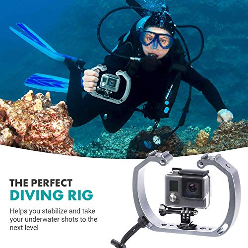 Movo-GB-U70-Underwater-Diving-Rig-with-Cold-Shoe-Mounts-Wrist-Strap-Compatible-with-GoPro-HERO-HERO3-HERO4-HERO5-HERO6-HERO7-and-other-Waterproof-Action-Cams