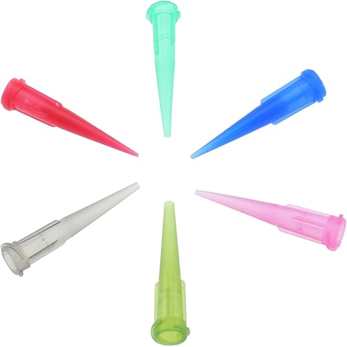 Miniatura 3 de 120 agujas dispensadoras de líquido de extremo romo con punta de alfiler cónica, punta de aguja de jeringa Luer, 6 tamaños para aplicador de aceite