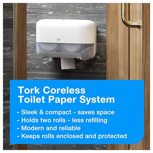 Tork Coreless High-Capacity Toilet Paper Roll T7, 36 x 1000 Sheets, 472880 - image 8