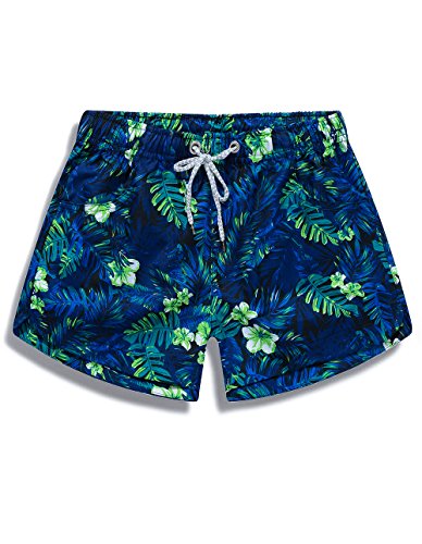 AOVEI Soft Swim Trunks Board Shorts for Women Swim Trunks Greenleaf XL
