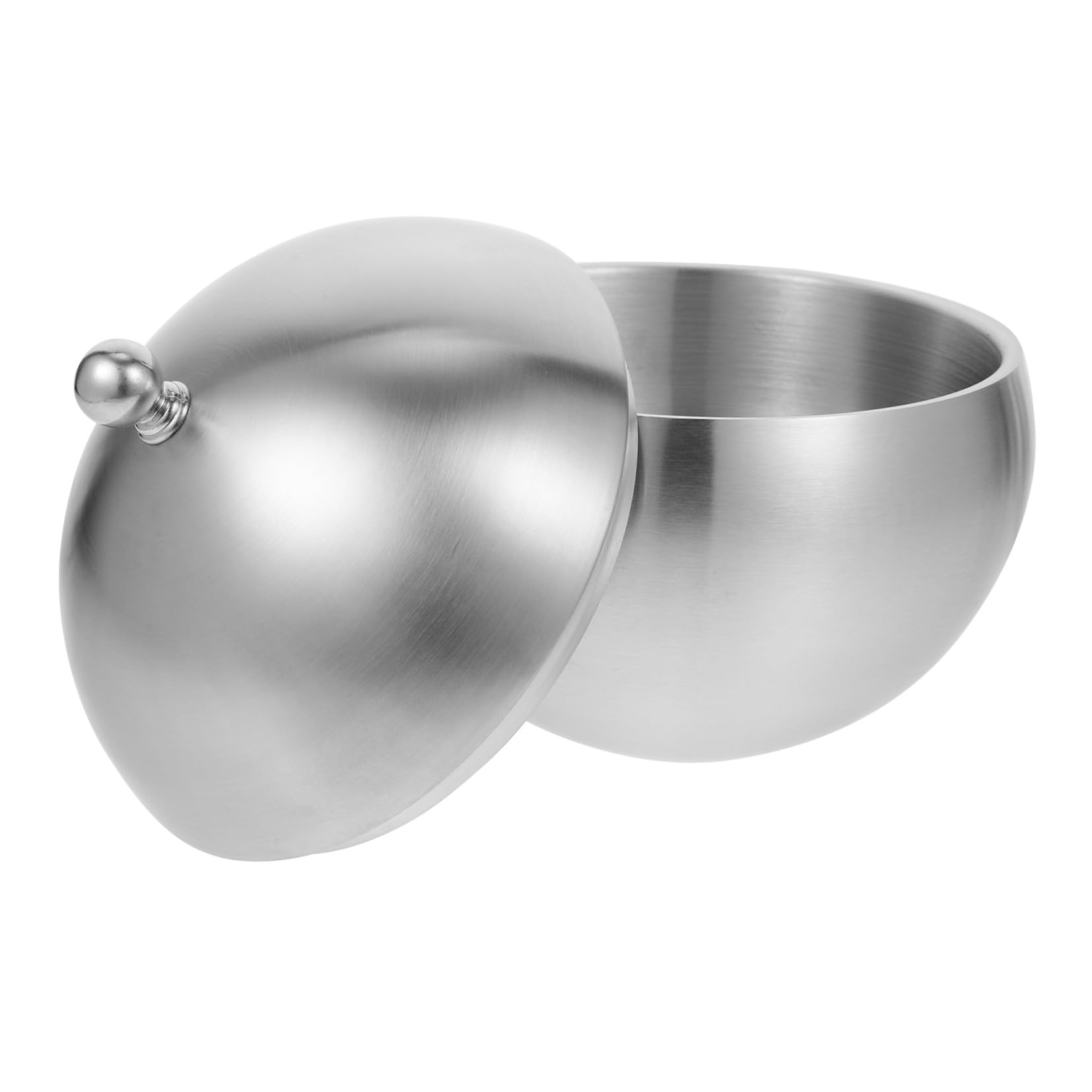 minkissy Edelstahl Eiswürfelbehälter mit Deckel Großer Fassungsvermögen Robustes Material Eleganter und Einfacher Weinkühlbehälter für Haushalt und Partys
