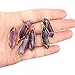 ALEXCRAFT 6 PCS Bulk Natural Quartz Stones Pendant 14K Gold Wire Wrapped Chakra Reiki Healing Crystals Pendants Amethyst Quartz Crystal Bulk for Jewelry Making