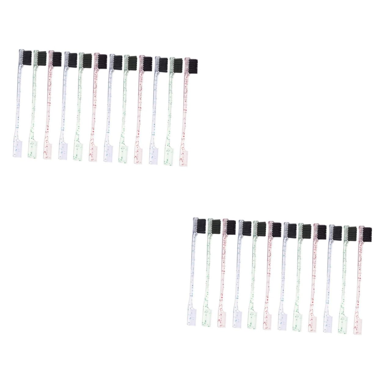 minkissy 2sets Brow Brush Comb for Women Eyebrow Grooming Tool Double Head Design Makeup Essentials 12pcs*2