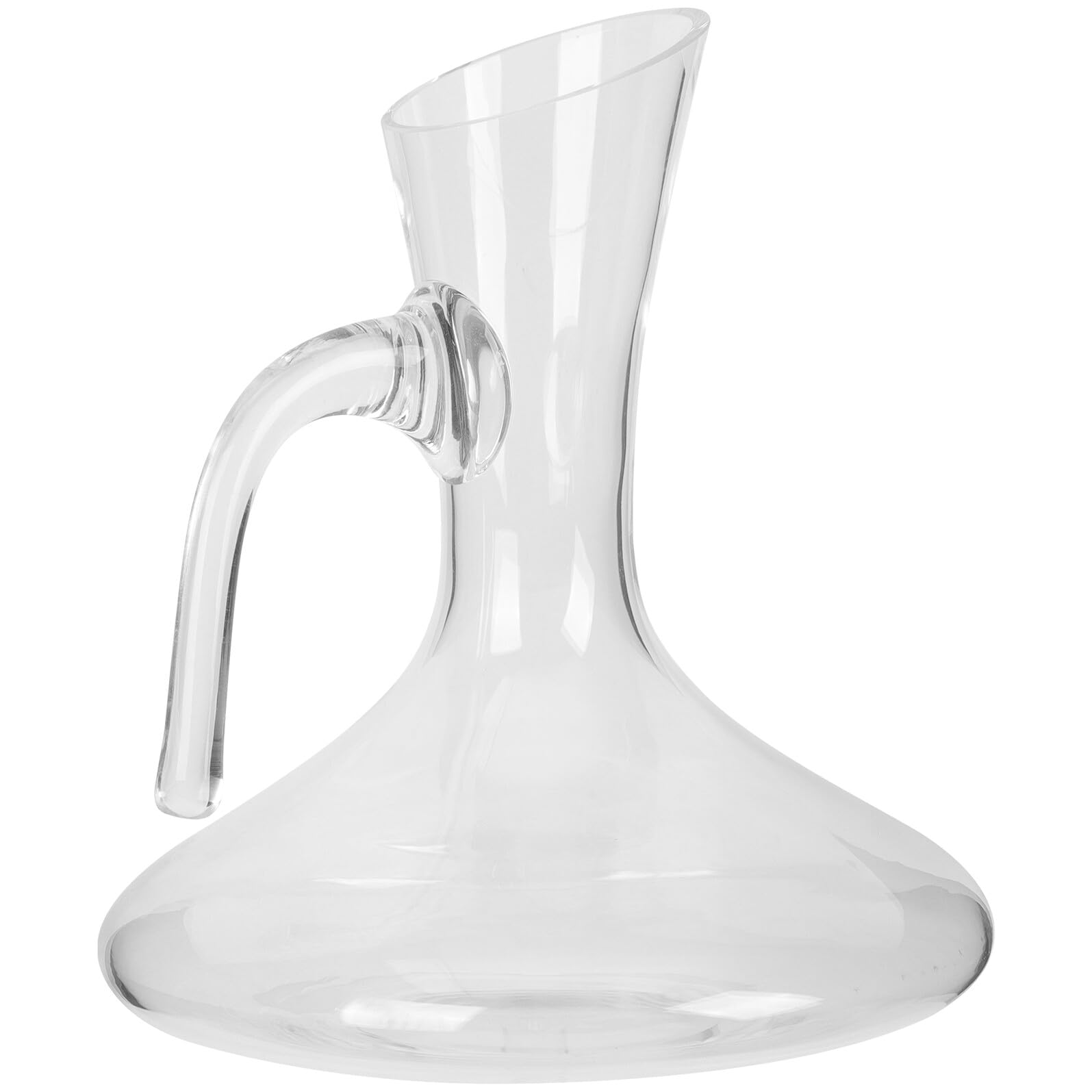 TIDTALEO Decantador de Vino de Vidrio Aireador y Fácil de Limpiar Diseño Creativo y Superficie Lisa 1800ml para Uso Doméstico