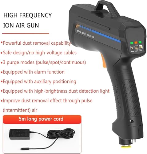 Pistola de aire ionizante, antielectrostática portátil miniatura 2