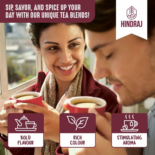 Image of Hindraj The Black Jack Classic Black Tea Loose Leaves 180 g Strong Kadak Chai Blend Organic, Rich Aroma, Great Daily Chai for Tea Lovers