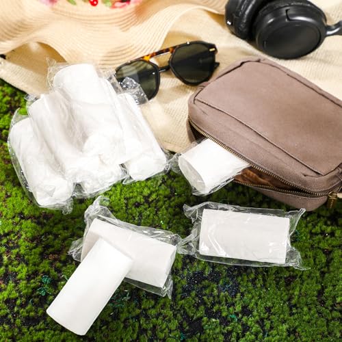 Image of Affrolling 6 Rolls Travel Toilet Paper to Go Packs Soft Bulk, Clear