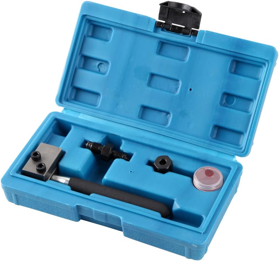 aleto Universal Hand Held Brake Line Flaring Tool 3/16" SAE (4.75mm) Brake Pipe Double Flaring Tool Kit, 45 Degree Flare for Vehicle Brake Lines Repairing (With box)