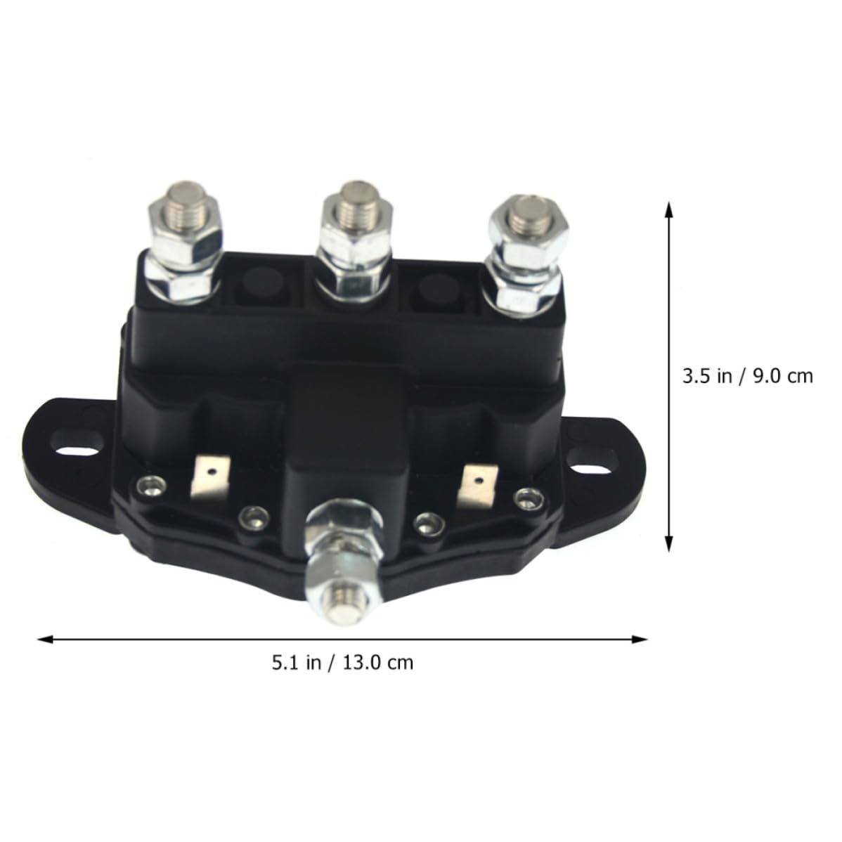 Relé de Vehículo 12v para Cabrestante, Conmutador Reversible Negro