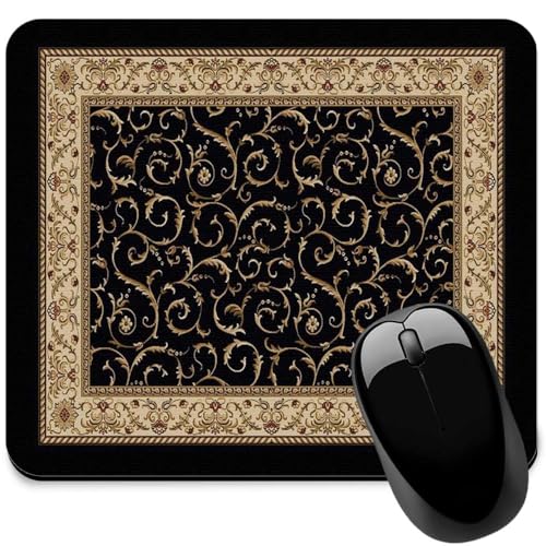 Image of Carpet Pattern Mousepad - Small Non-Slip Rubber Carpet Design Printed Computer Mouse Pad 19x22cm (FMP0236)