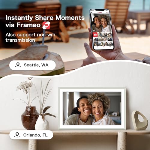 Image of Digital Picture Frame, 15.6 Inch Frameo Digital Frame WiFi Large Display
