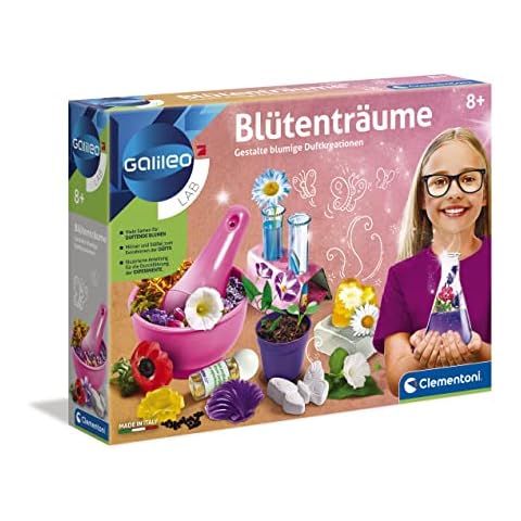 Galileo Lab - Blütenträume, Experimentierkasten zur Kräuter- & Pflanzenkunde, Versuche mit Natur und Kosmetik, Spielzeug für Kinder ab 8 Jahren von Clementoni 59006 Cover