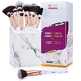 ✅ Hochwertige Geschenk-Box: Die exquisite quadratische Marmor-Box kann alle Ihre Make-up-Pinsel aufbewahren, ohne Ihren exquisiten Schminktisch zu stören, und kann auch Ihren Make-up-Tisch verschönern.
