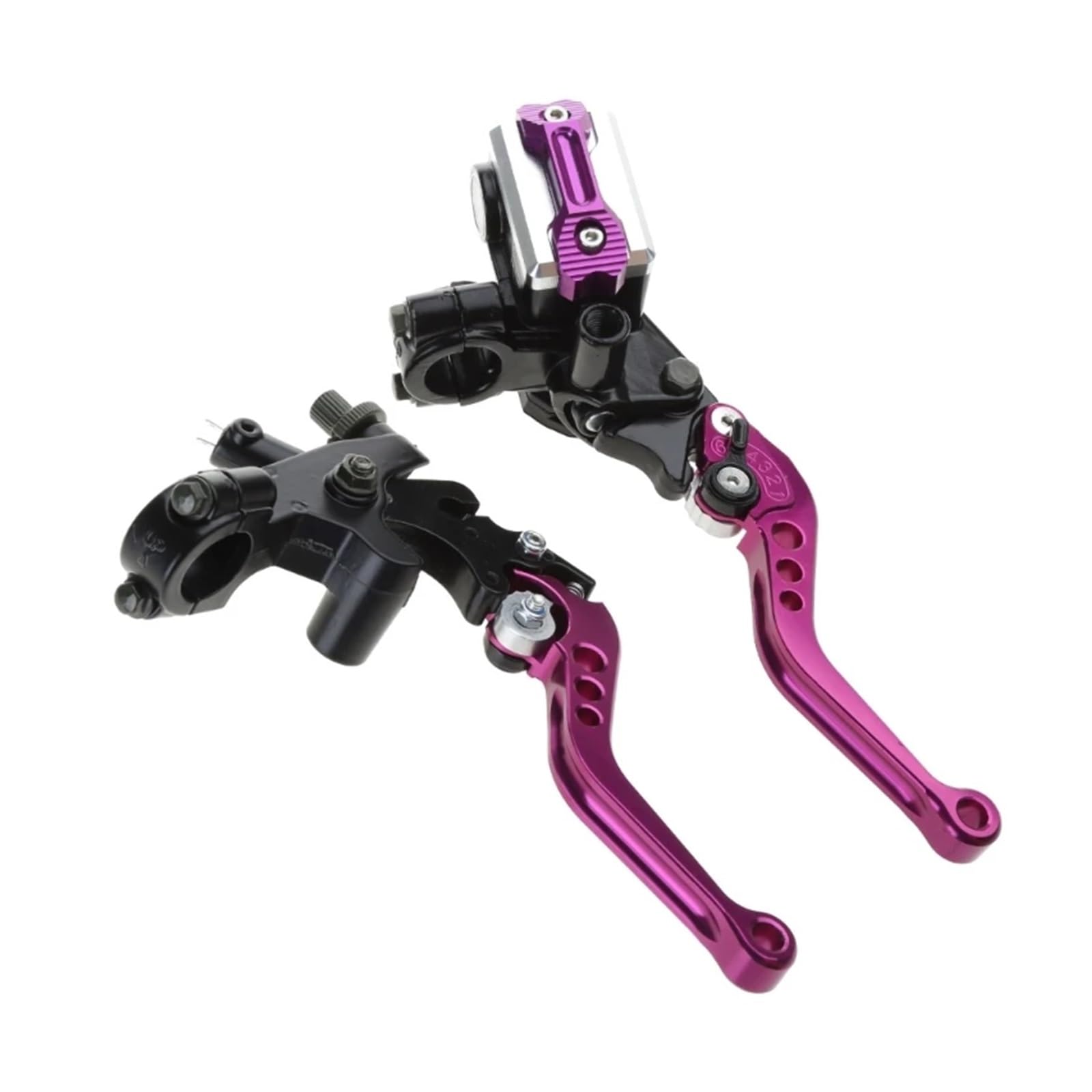 Ktebnwosd Purple Universal 7/8" 22Mm 6 Colors Motorcycle Front Brake Clutch Cylinder Hydraulic Pump Lever Brake Clutchs Levers