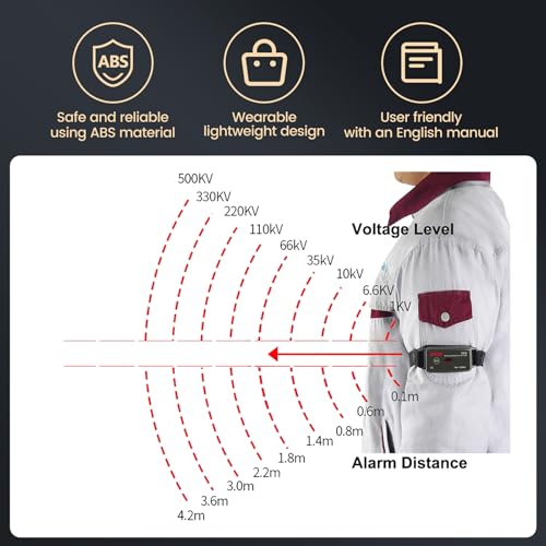 Image of EITAI1870 Wearable High Voltage Alarm Detector, 0.4kV-500kV, Manufacturer Direct Sales, Non-Contact Induction, Sound & Light Alarm, Personal Voltage Detector, Safety Voltage Detector, V-Watch Arm Type