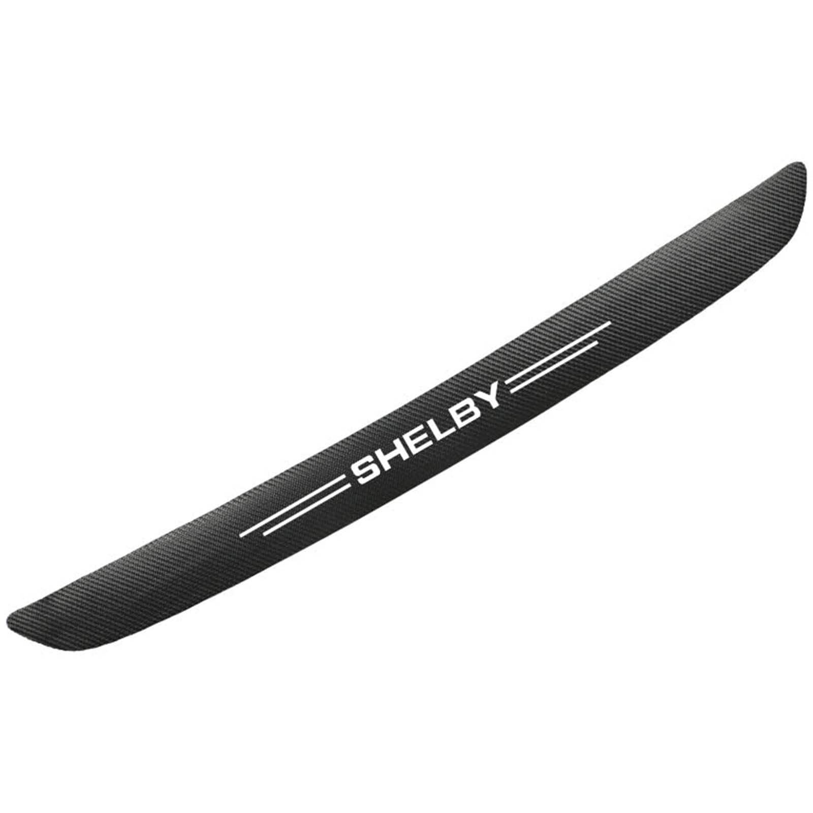 Symilov Car Carbon Fiber Rear Bumper Protector for Fo-rd Fiesta Fusion Edge Escape, Rear Bumpers Protector Guard Strips Anti-Scratch Rear Boot Bumper Protector Sticker Styling Accessories, Shelby