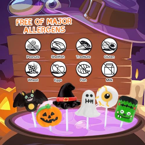 Halloween Candy Bulk 30 Packs, Assorted Halloween Lollipops for Trick or Treating, Party Favors, Classroom Goodie Bags & Holiday Festive Snacks Supplies for Adults Celebrations - image 4