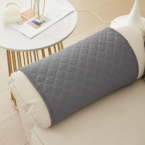 Miniatura 6 de Fansu Funda Para Reposabrazos De Sofá, Funda Para Reposacabezas Para Sillón Reclinable, Funda De Sillón Relax 1 Plaza Con Bolsillos, Muebles Acolchado Antideslizante 1 Plaza,Gris Oscuro