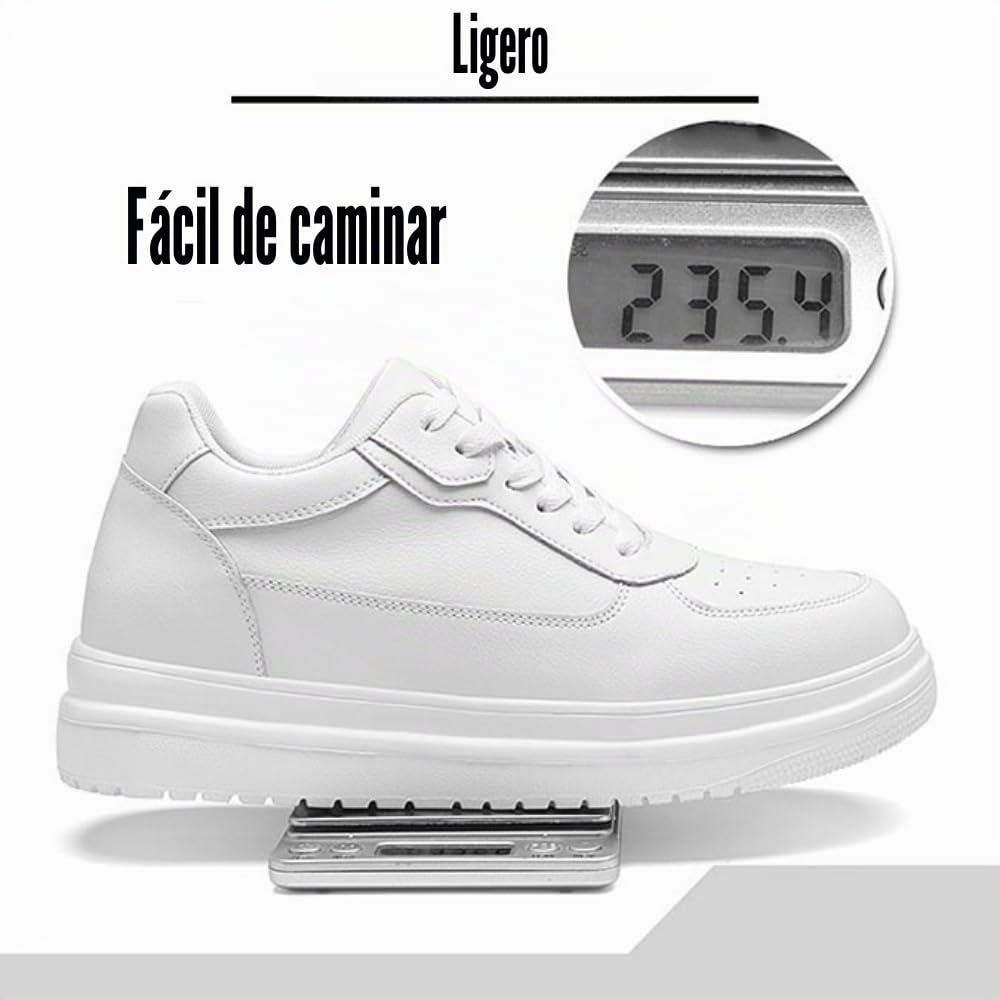 Zapatos De Elevación De Altura Invisible De Los Hombres 4/6/8/10cm Zapatillas Deportivas Ligeras Transpirables Zapatillas Casual y Cómodas Sneakers