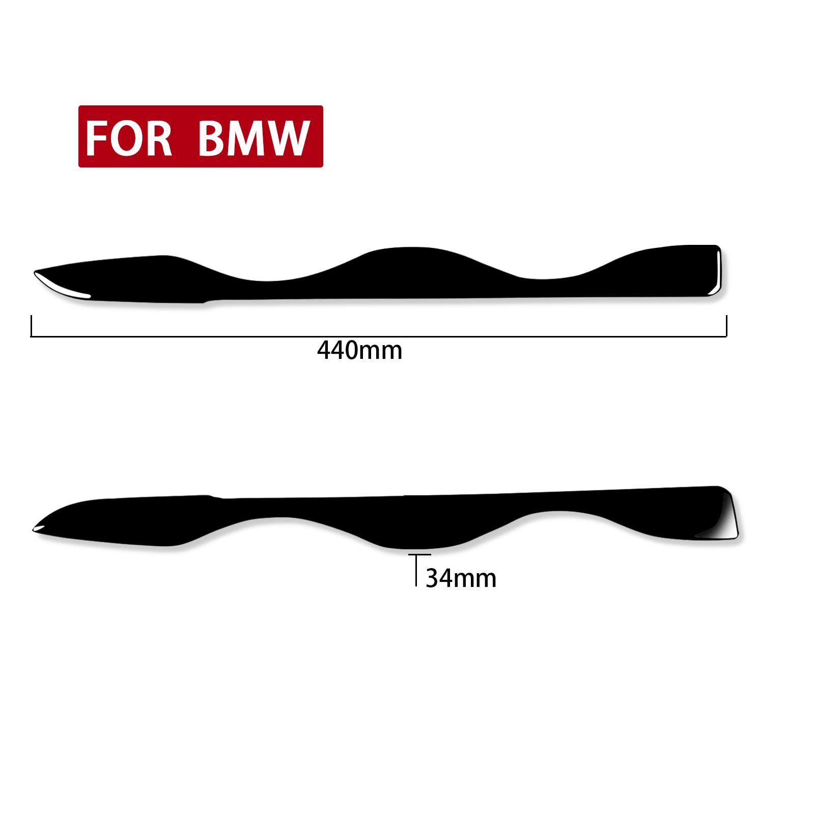 Adesivo Decorativo per palpebre dei fari Anteriori, per BMW Serie 5 E34 1988-1996, Kit carrozzeria, Accessori Tuning, palpebre dei fari.
