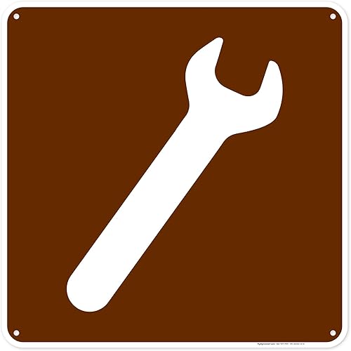 Miniatura 12 de Letrero gráfico de mecánico, 12 x 12 pulgadas, aluminio 040 libre de óxido, resistente a la decoloración, fabricado en Estados Unidos por My Sign