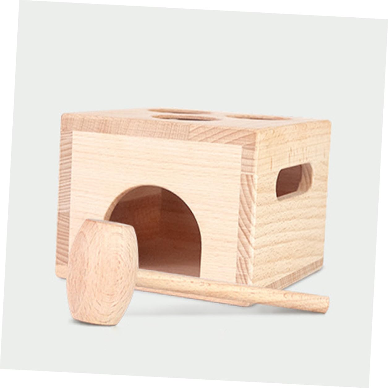 Giocattolo Educativo in Legno Scatola Palline da Battere per Bambini, Migliora Coordinazione Mano-Occhio, Set per Gioco Interattivo e Apprendimento