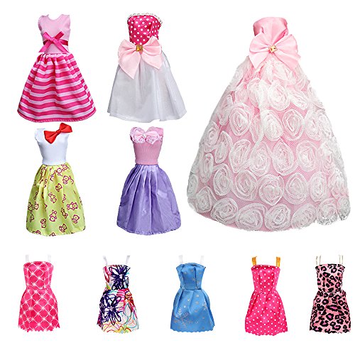 image for SOTOGO 85 Pieces Doll Clothes and Accessories for 11.5 Inch Girl Doll 