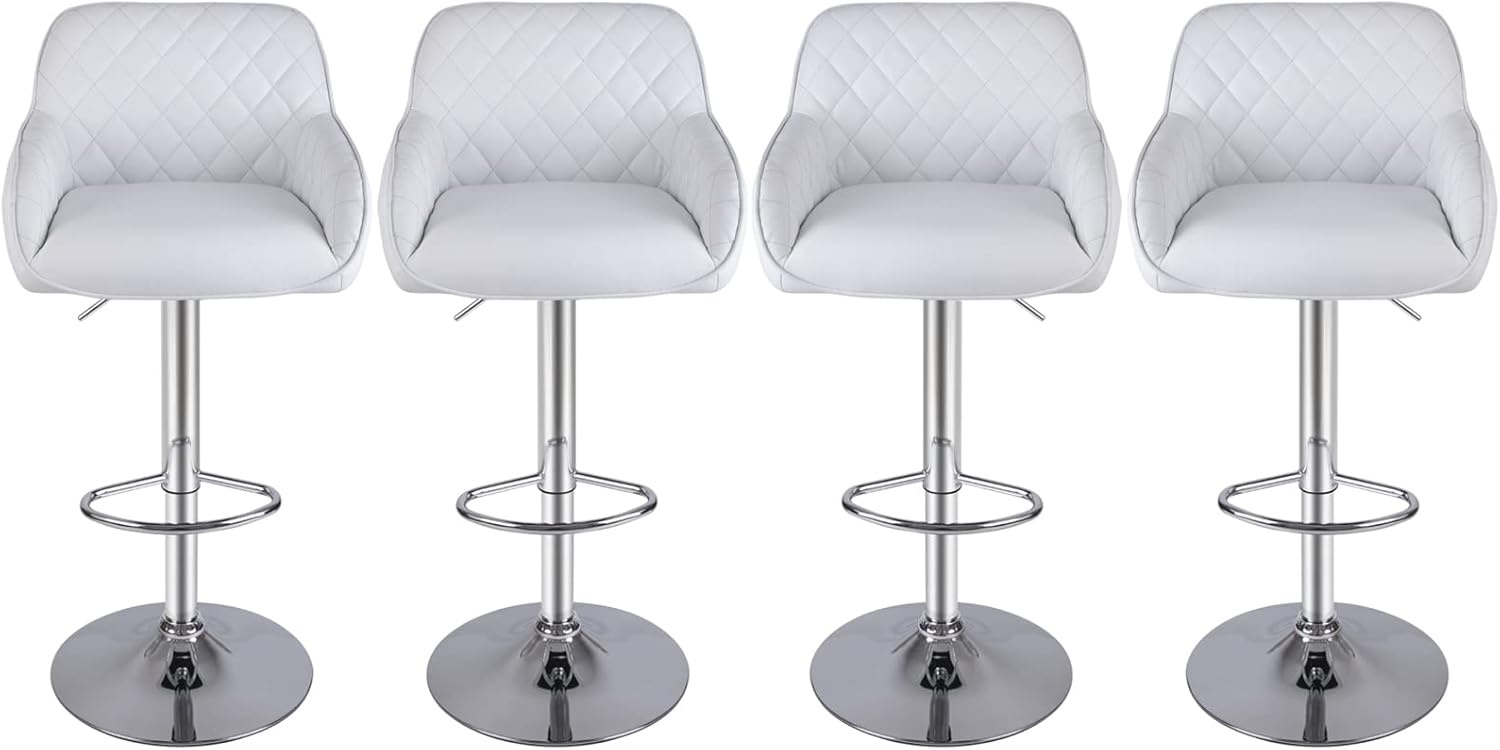 sunseen Counter Height Bar Stools, Swivel Adjustable Modern