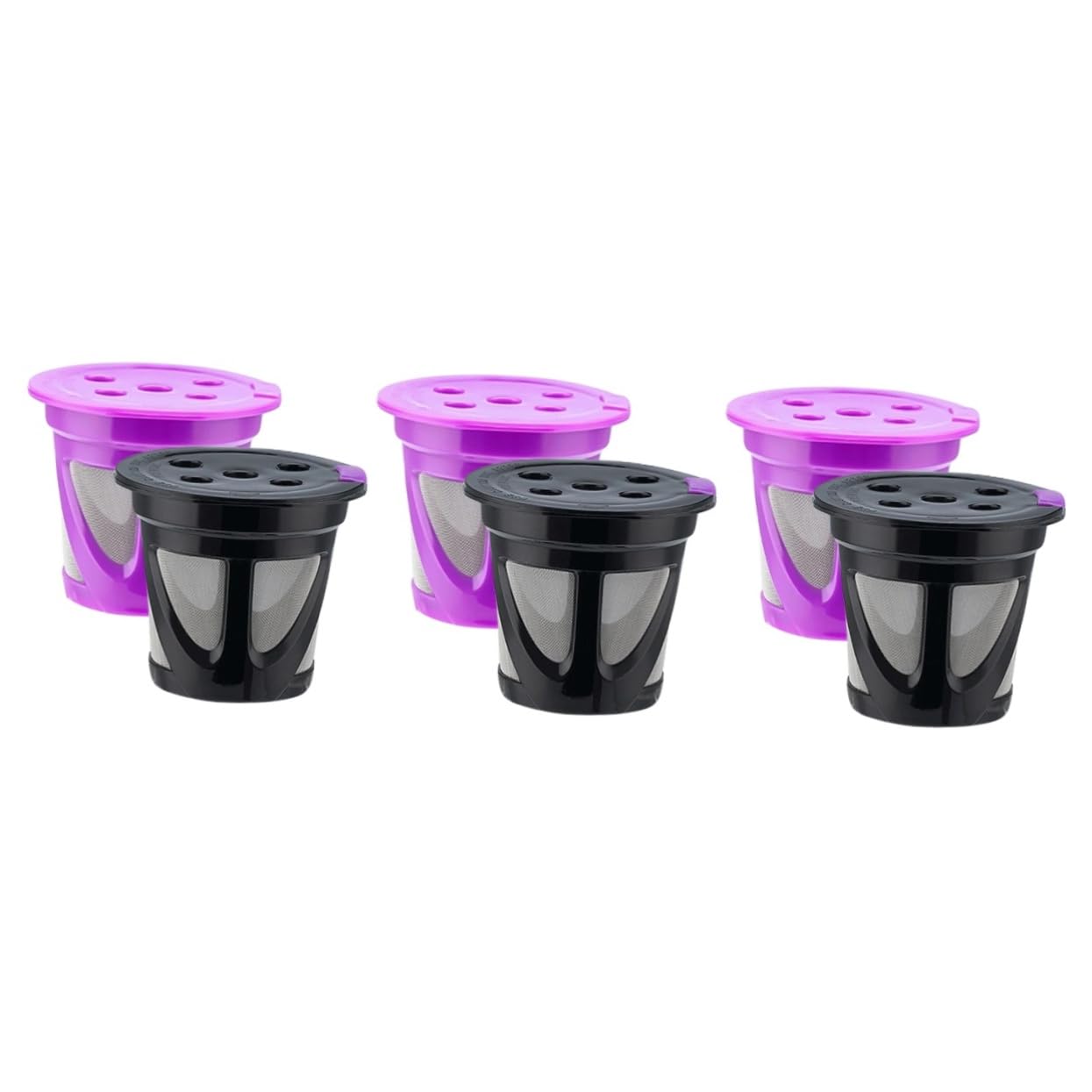 6piezas De Café Reutilizables Filtros De Café Recargables Para Máquina Accesorios Prácticos Diseño De De Inoxidable y Compatibilidad