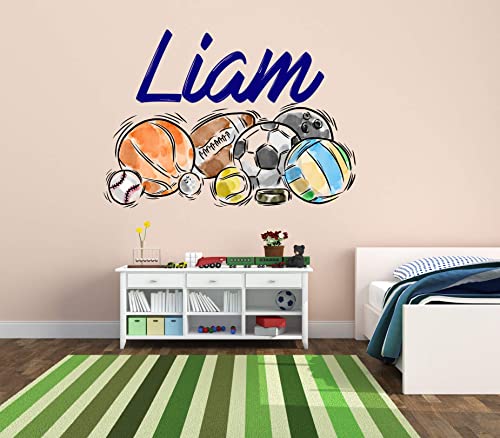 Vinilo decorativo pelotas deportivas 15x11 pulgadas miniatura 5