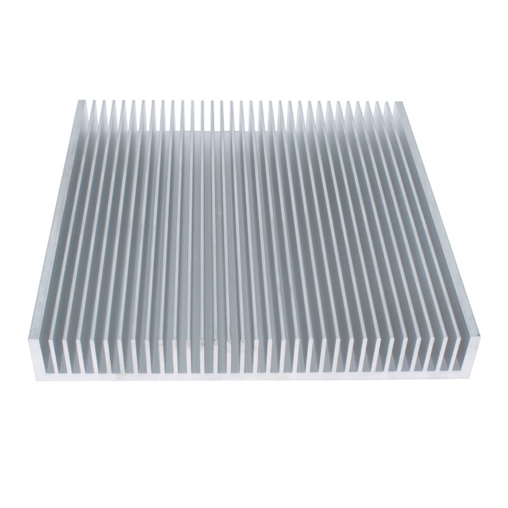 Grande dissipatore di calore in alluminio, 200 x 200 x 28 mm, per chip LED, amplificatore di potenza LCD elettronico, dissipazione del calore