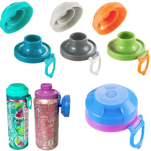 ORIGINAL CREATOR - DIPESI 4 Pack Magnetic Soda Can Lids – Reusable Airtight Can Covers, BPA-Free, Easy to Use, Keep Drinks Fresh & Bug/Dust Free, Fits Standard Cans, Great for BBQ, Beach & Party.