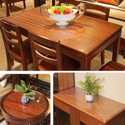 Tapis de protection de table rectangulaire plastique imperméable bureau - 7