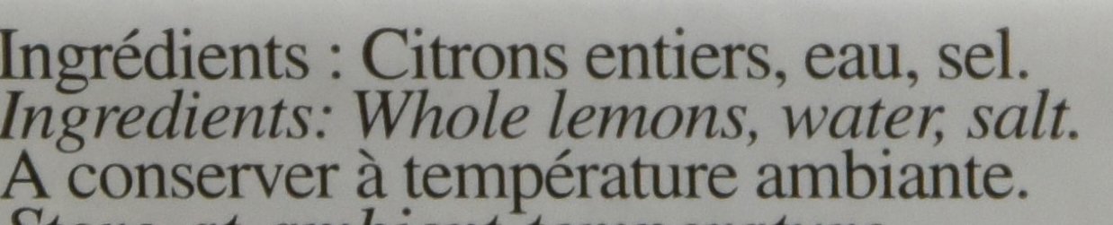 ERIC BUR Citrons Confits 160 g